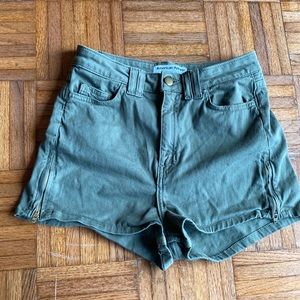 American apparel high waist shorts With Zips